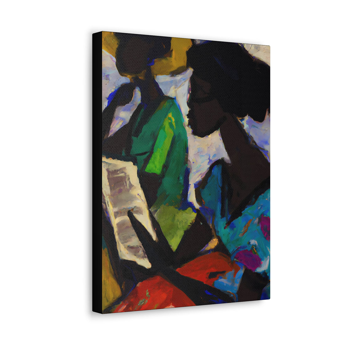 Lady in Floral Reading Series, Canvas Wall Art