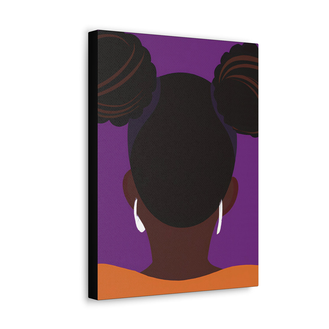 The Afro Puffs, Black Hair Art Series | Canvas Wall Art