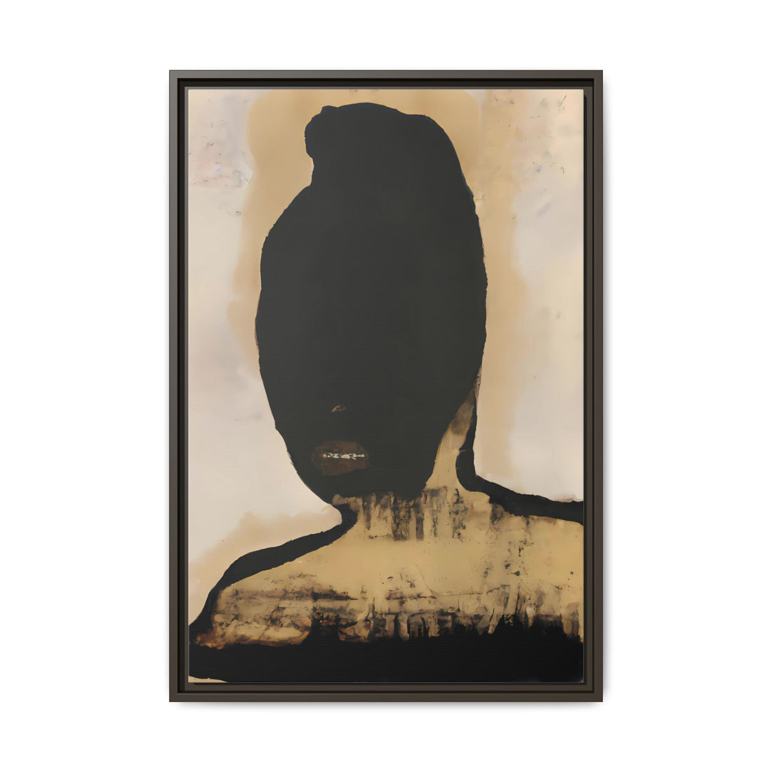 Study in Black, Fluid Series | Framed Canvas Wall Art