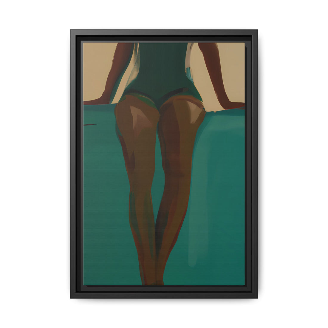 Relaxed, Fluid Series | Framed Canvas Wall Art