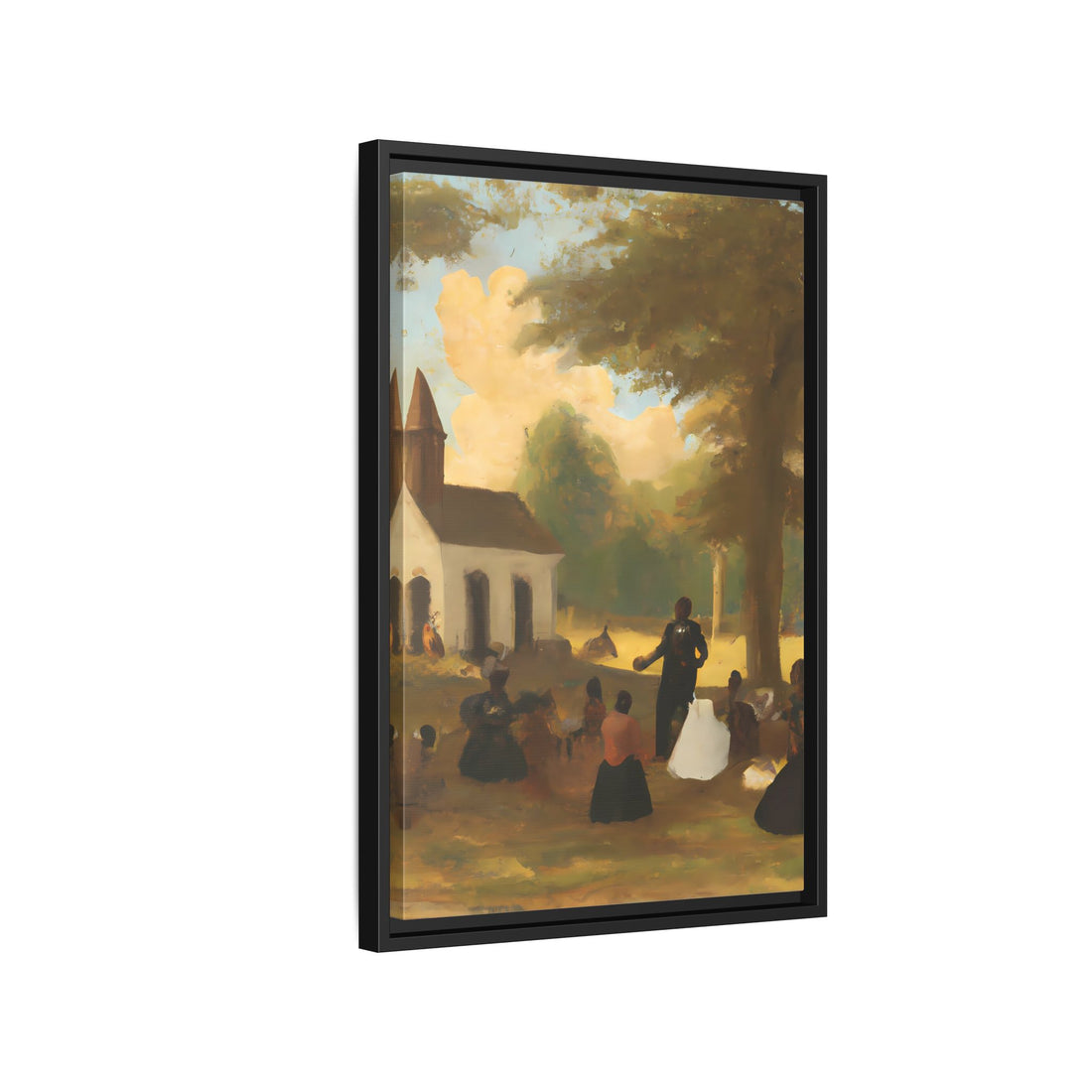 The Gathering, Vintage Series | Framed Canvas Wall Art