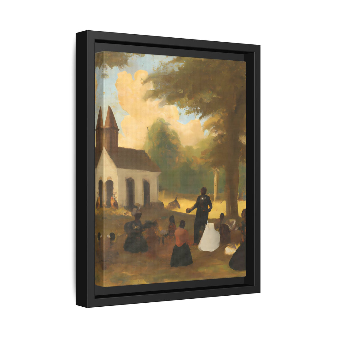 The Gathering, Vintage Series | Framed Canvas Wall Art