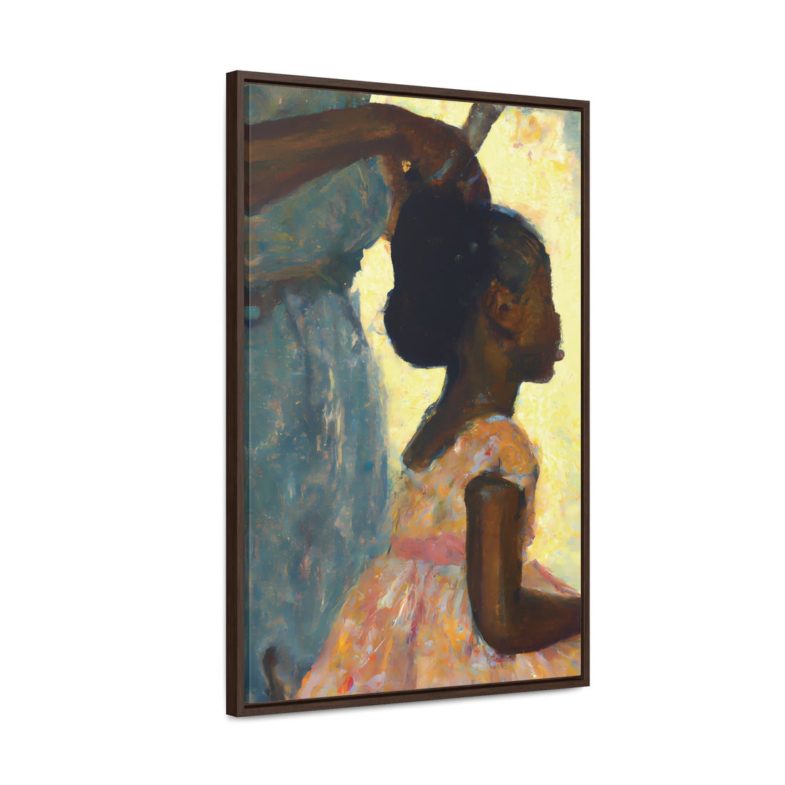 Hair Days, Daughter Series | FRAMED Canvas Art