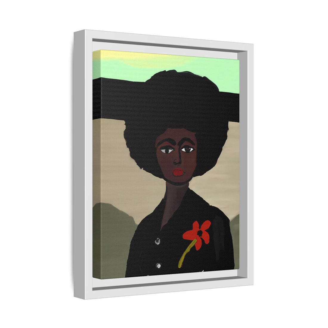 Jo, Folk Series | Framed Canvas Wall Art