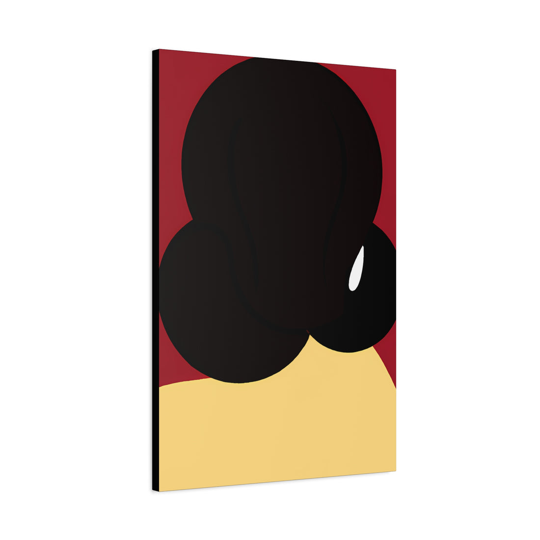 The Bun, Black Hair Art Series | Canvas Wall Art