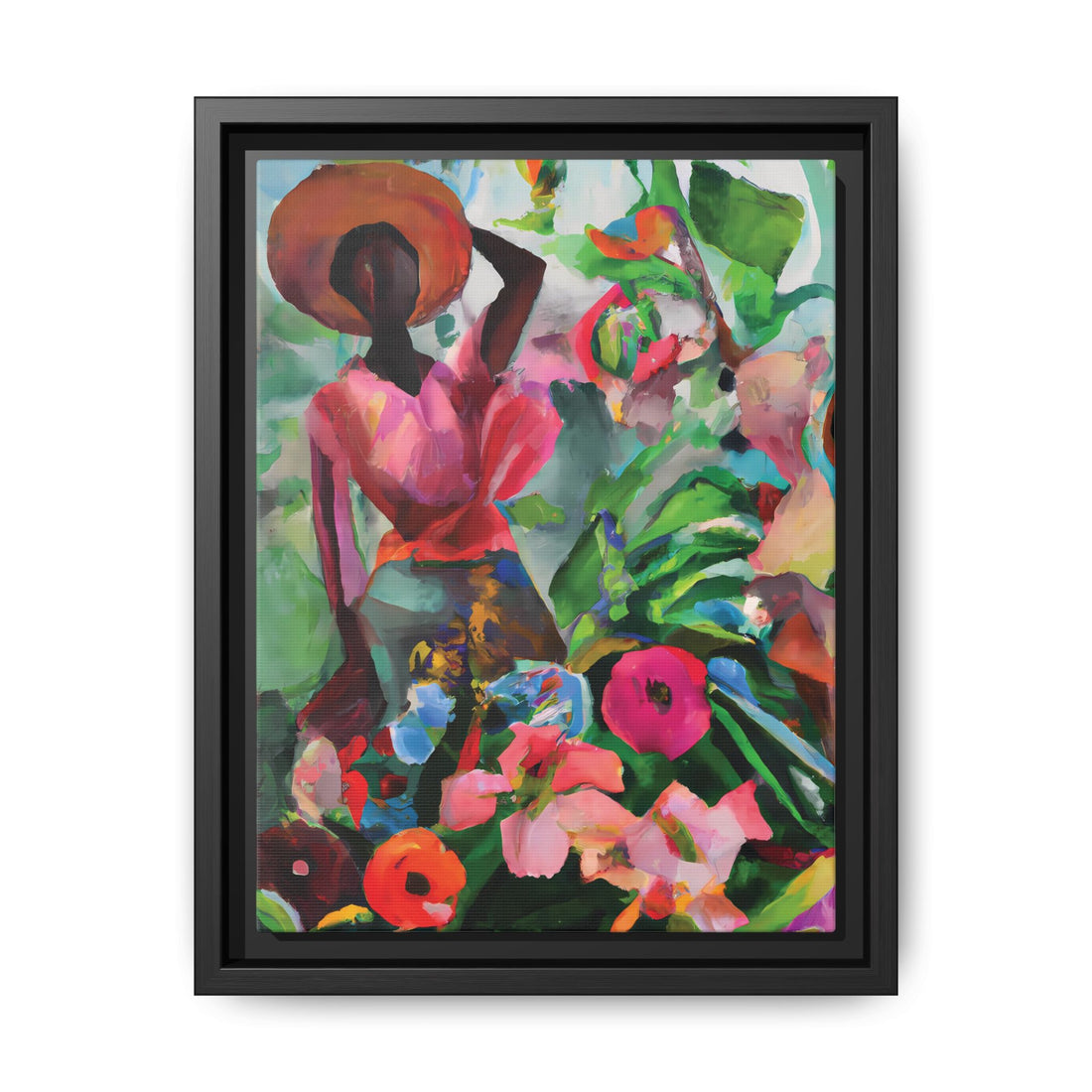 Wild Flowers, Garden Series | Framed Canvas Wall Artt