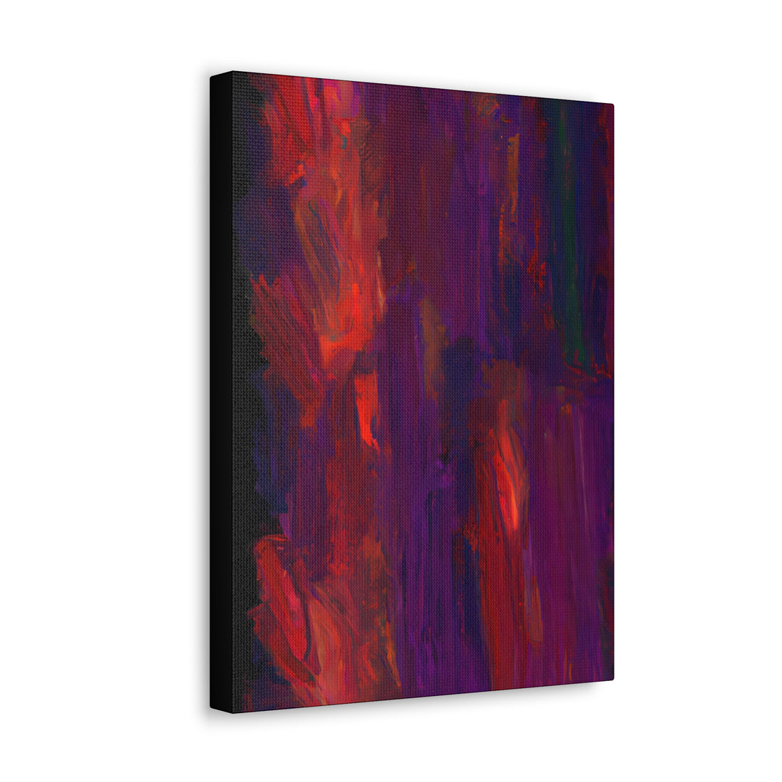 Red Flames, Abstract Series CANVAS Wall Art