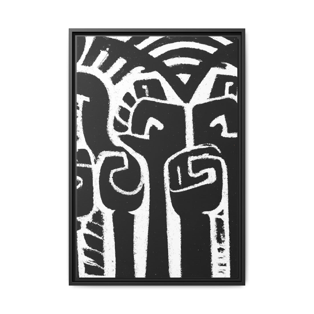 Hands Up 4, Abstract Series | Framed Canvas Wall Art