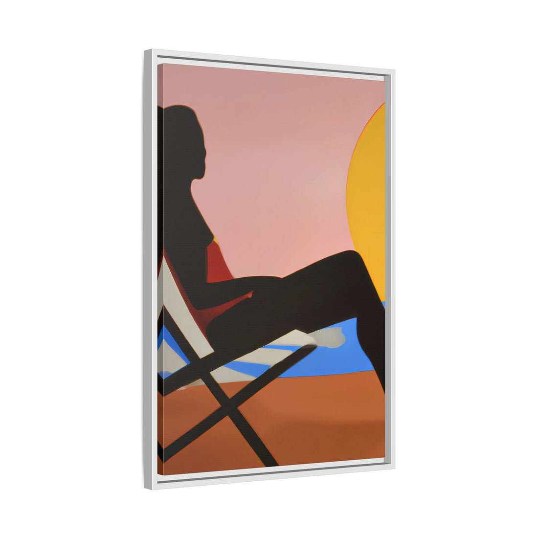 Unbothered, Fluid Series | Framed Canvas Wall Art