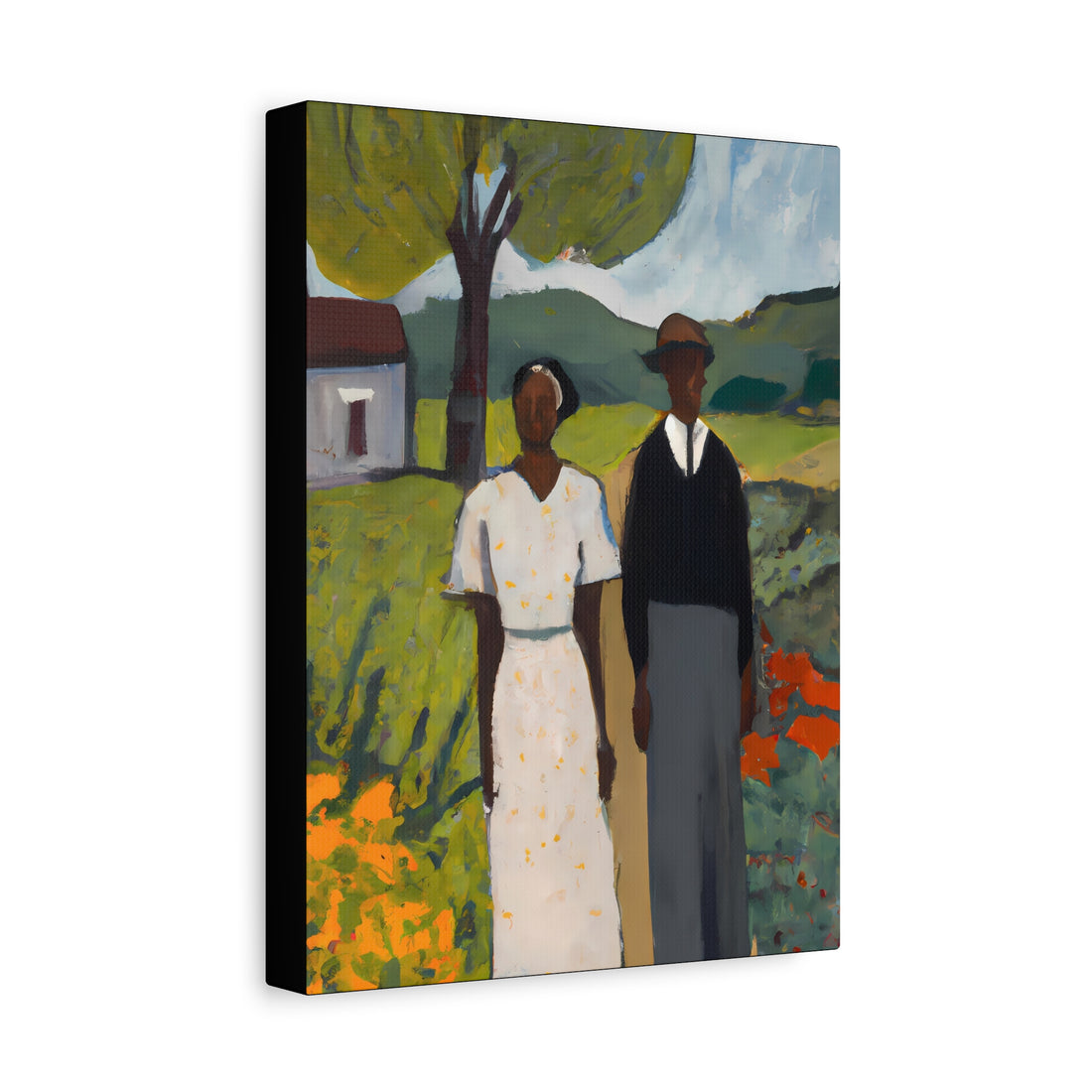 Fall Plantings Folk Art Series, CANVAS wall art