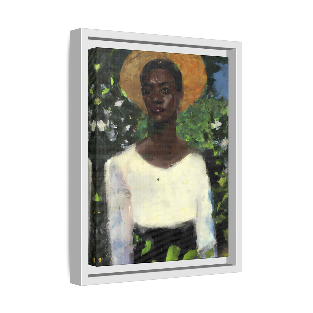 Lady 2, Cottage Series | Framed Canvas Art