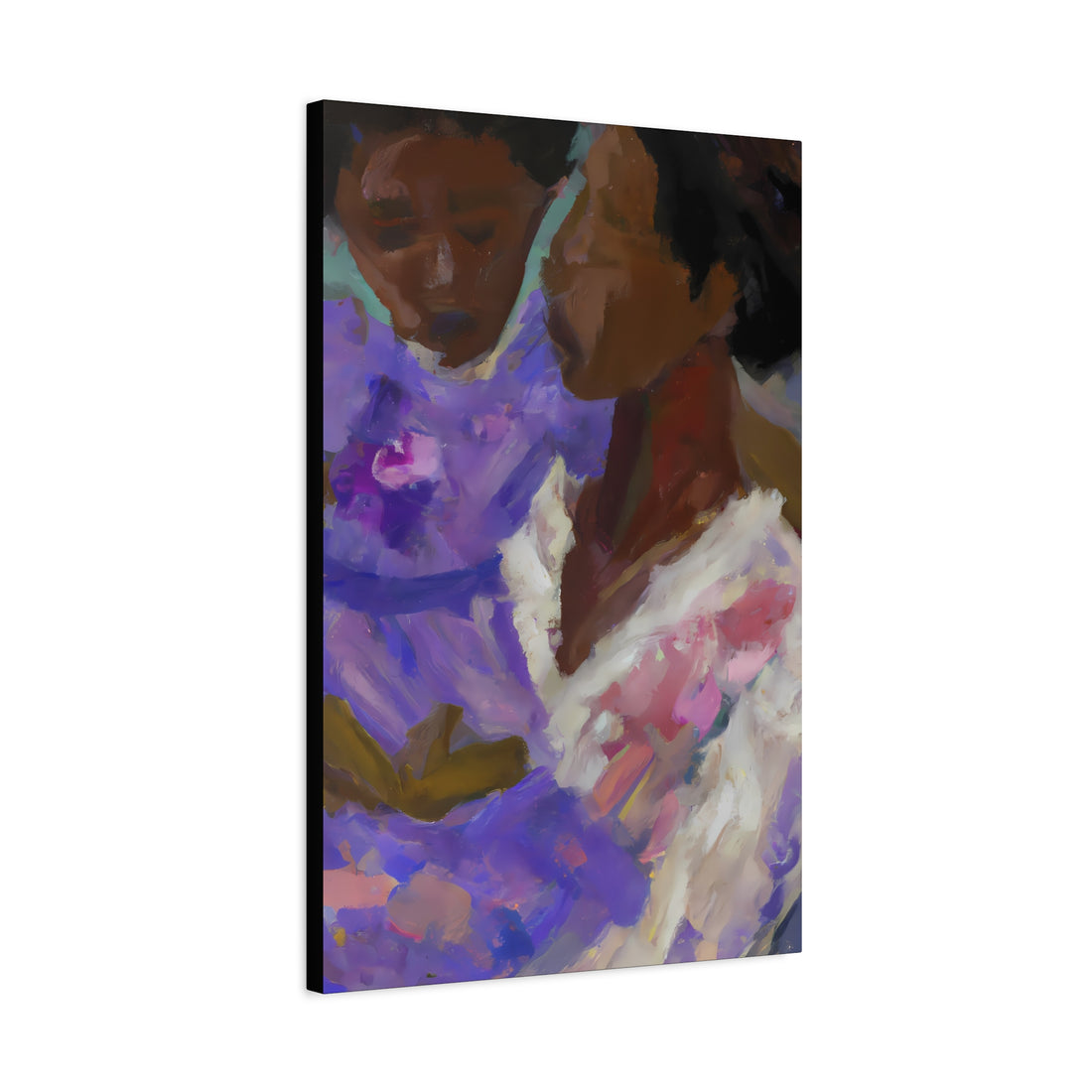 Lavender Mother, Canvas Wall Art Daughter Series