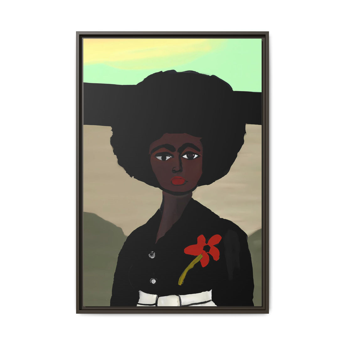 Jo, Folk Series | Framed Canvas Wall Art