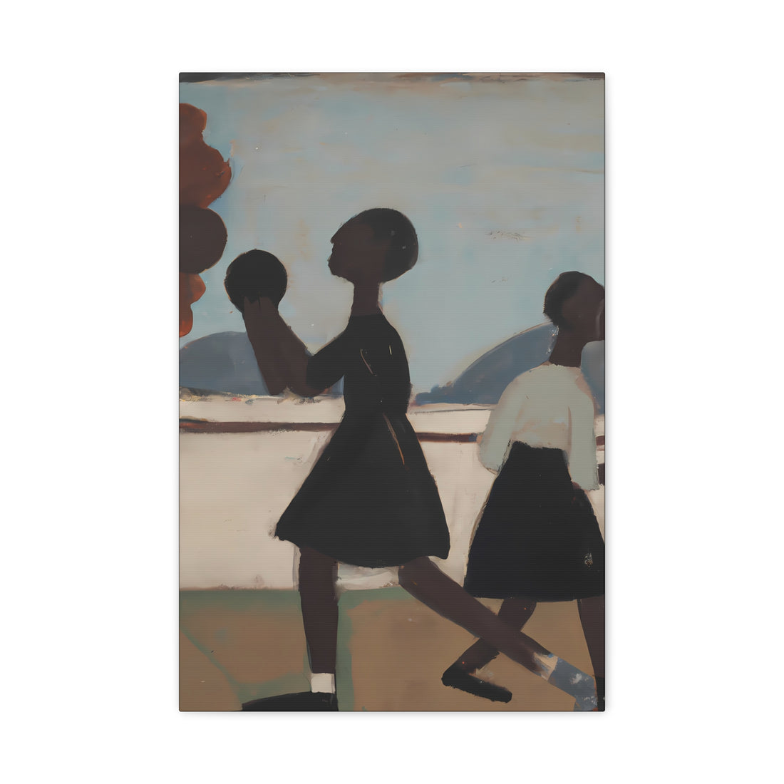 Play Ball, Folk Art Series CANVAS wall art