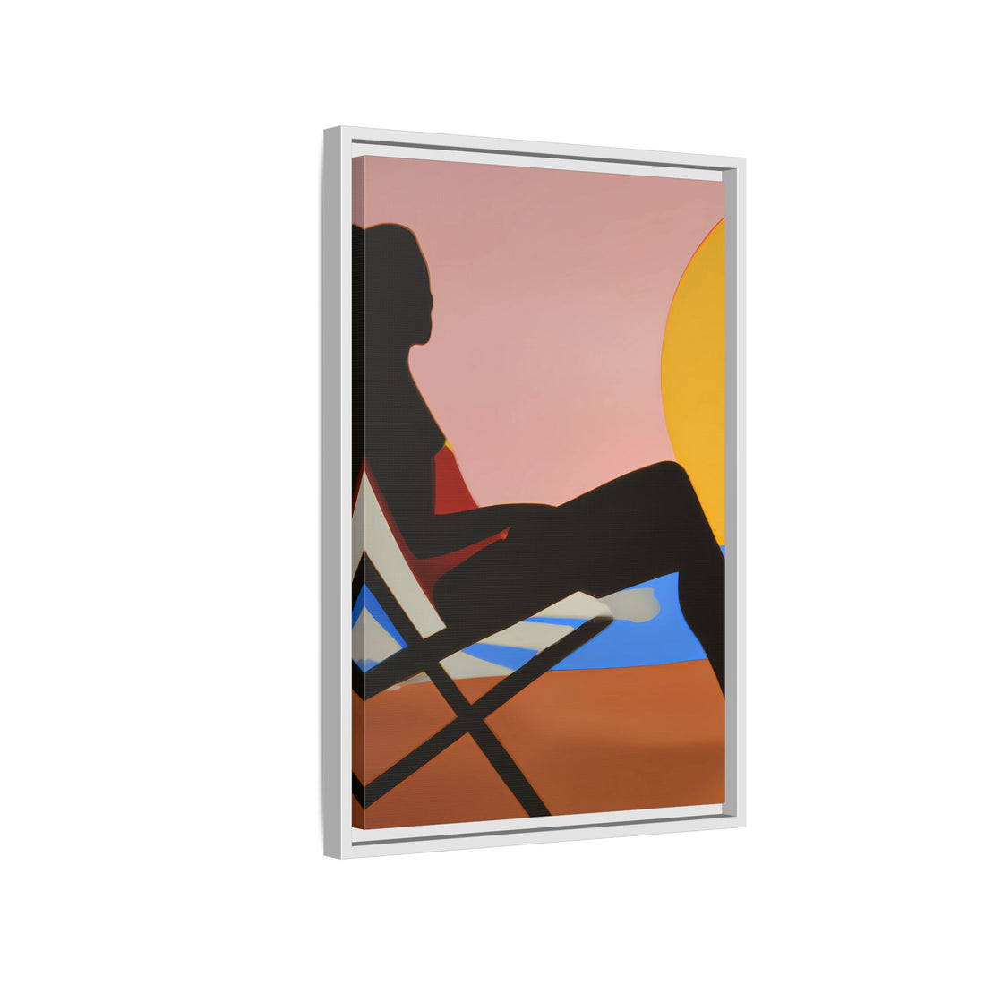 Unbothered, Fluid Series | Framed Canvas Wall Art