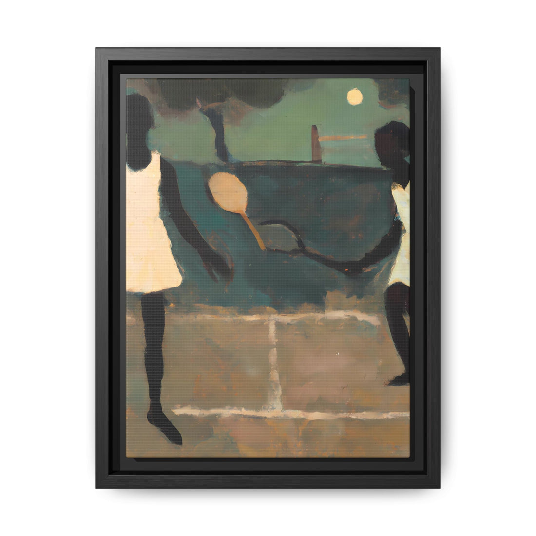 Doubles, Folk Series | Framed Canvas Art