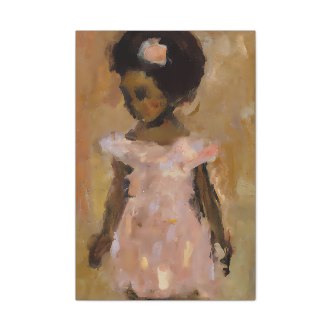 Girl in Peach 1, Daughter Series, CANVAS Wall Art