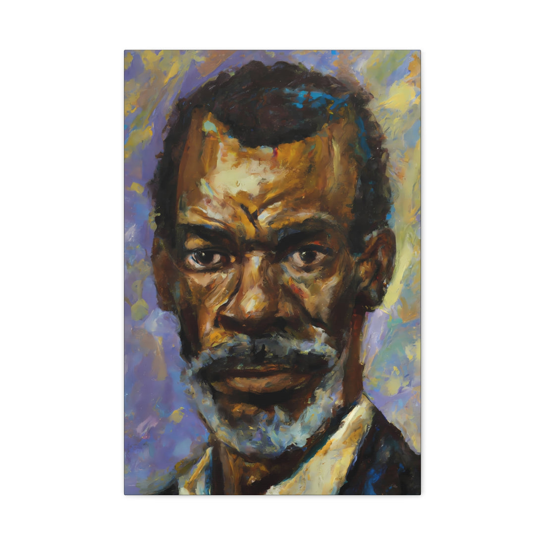 Bearded Man, Black Men Series CANVAS Wall Art