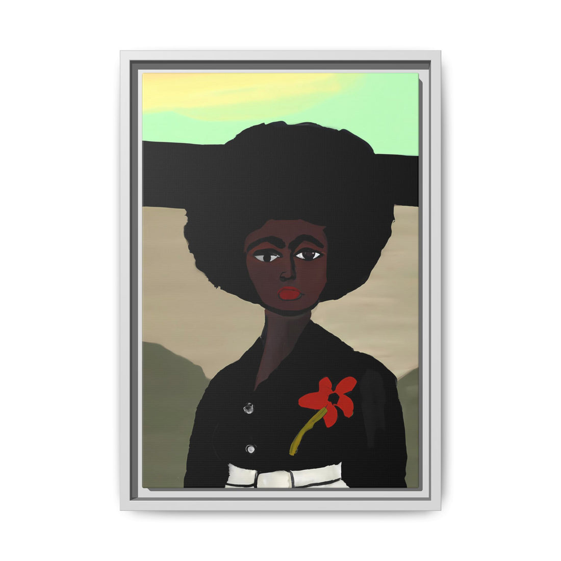 Jo, Folk Series | Framed Canvas Wall Art