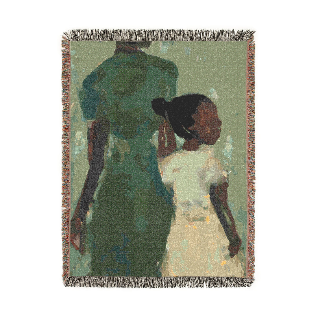Green Mother, Artist Tapestry | Woven Blanket