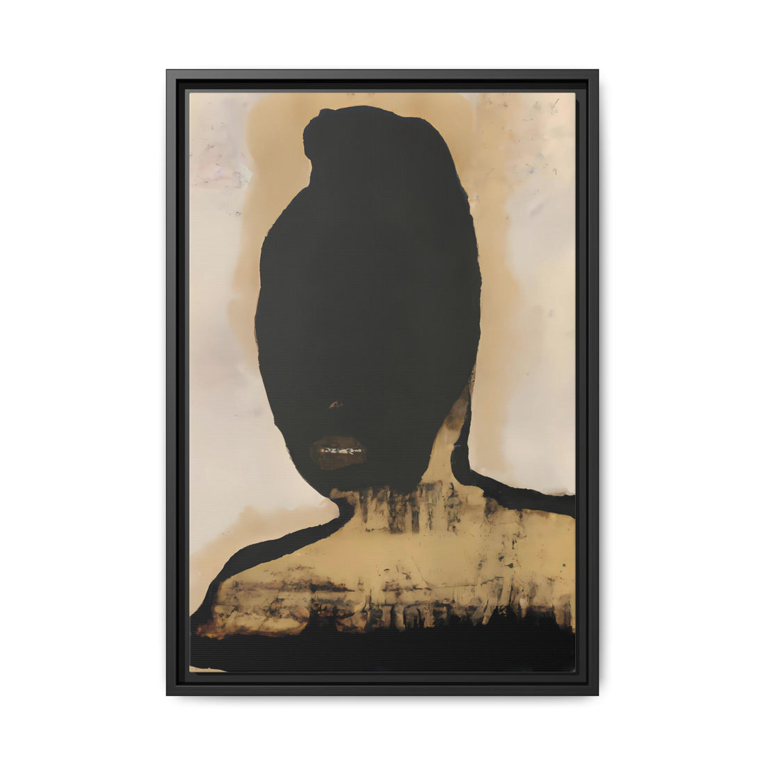Study in Black, Fluid Series | Framed Canvas Wall Art