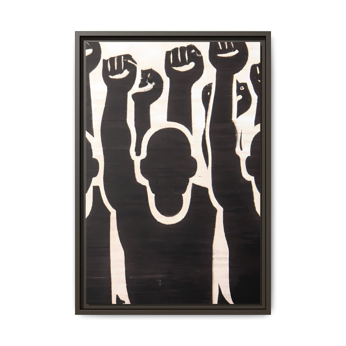 Hands Up 2, Abstract Series | Framed Canvas Wall Art