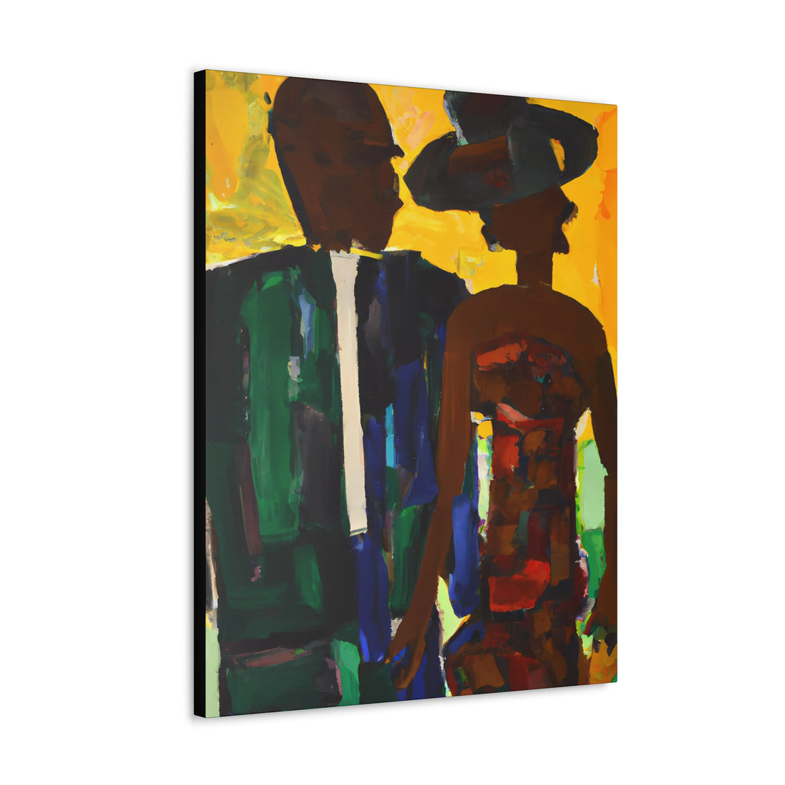 His Hat, Black Love Series | CANVAS Gallery Wrap