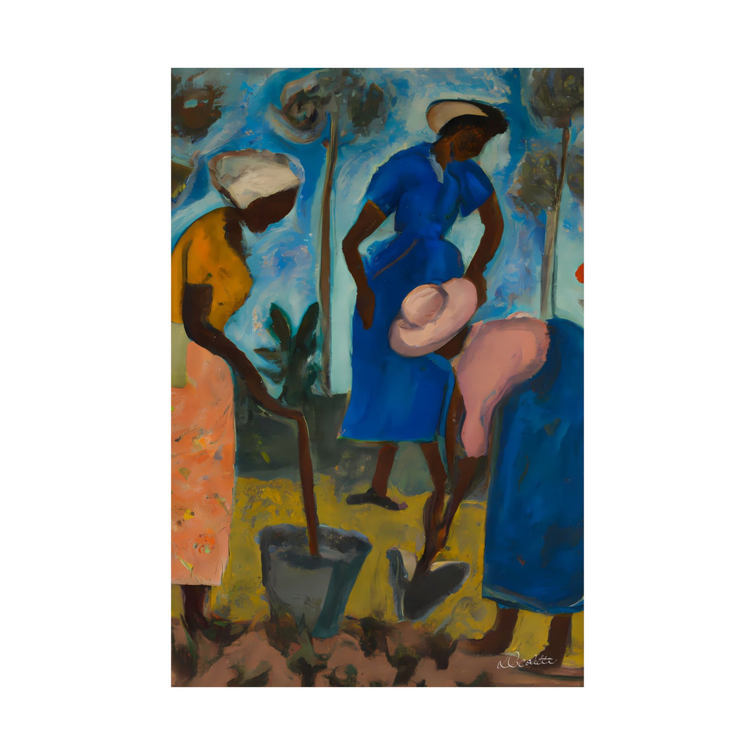 LADY IN YELLOW | Signed Giclée Art Print