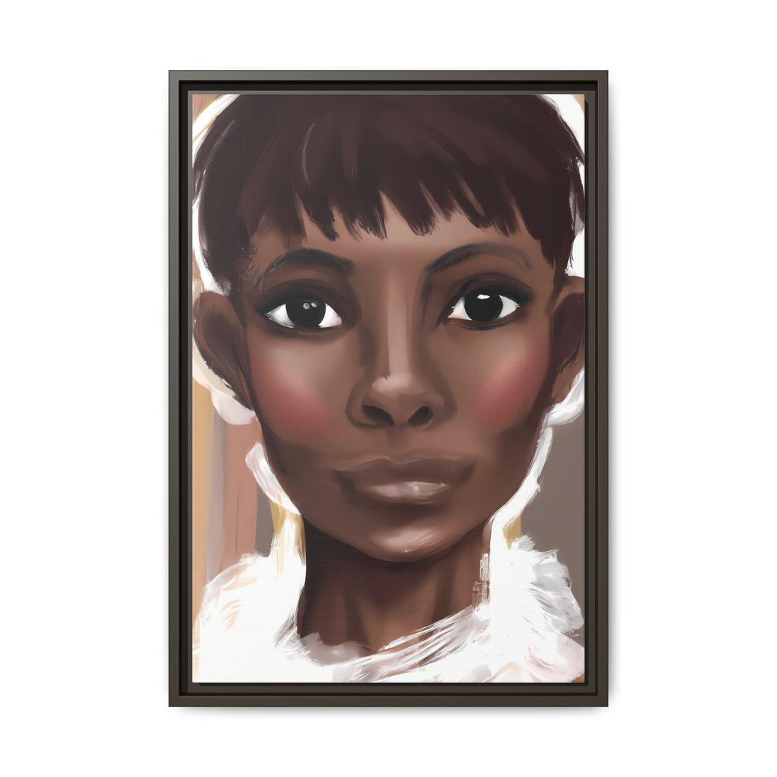 Pixie Diva, Black Beauty Series | Framed Canvas Wall Art