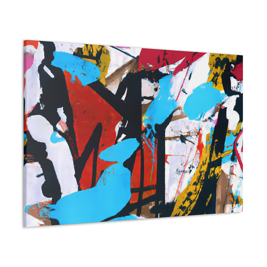 Turq Splash, Graffiti Series | Horizontal Wall Art