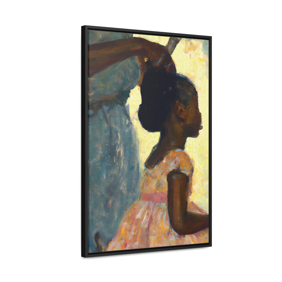 Hair Days, Daughter Series | FRAMED Canvas Art