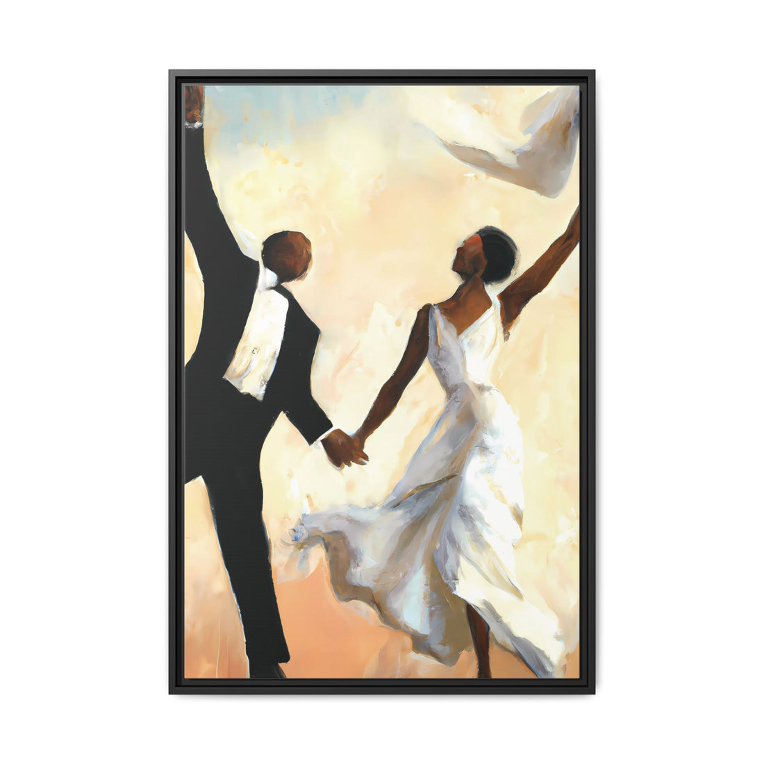 Wedding Day, Vintage Series, Framed Canvas Wall Art