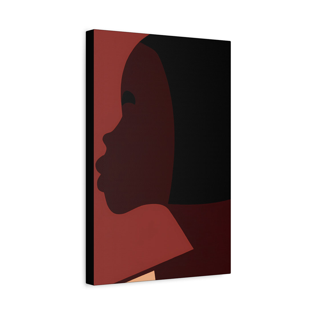 The Bob, Black Hair Art Series | Canvas Wall Art