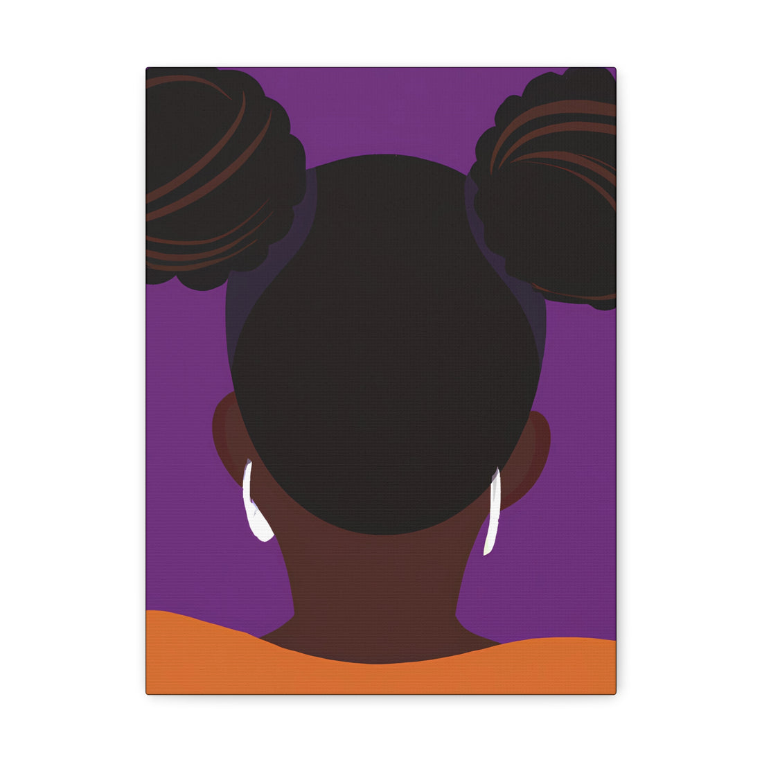 The Afro Puffs, Black Hair Art Series | Canvas Wall Art