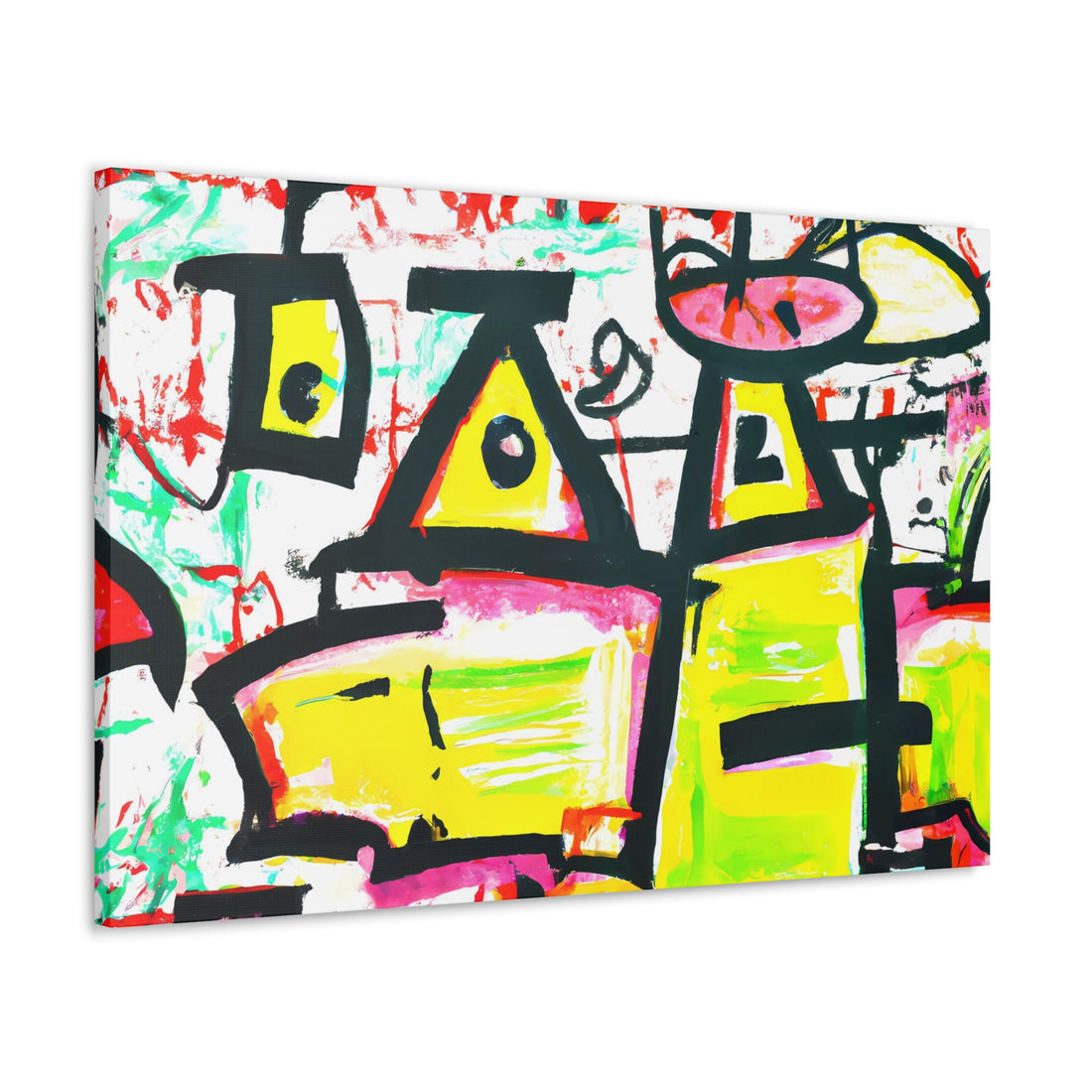 Yellow Eye, Graffiti Series | Horizontal Wall Art