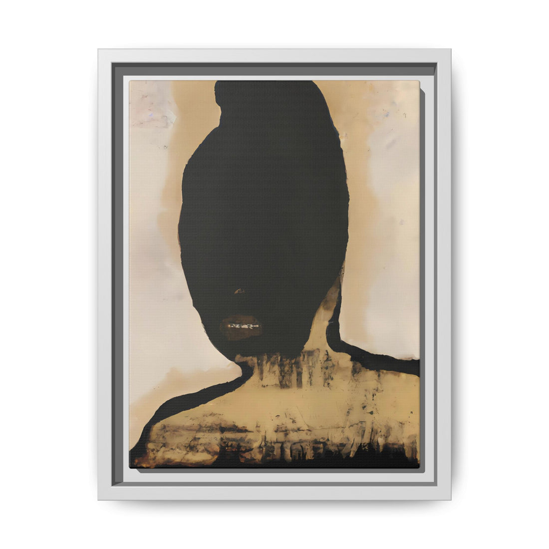 Study in Black, Fluid Series | Framed Canvas Wall Art
