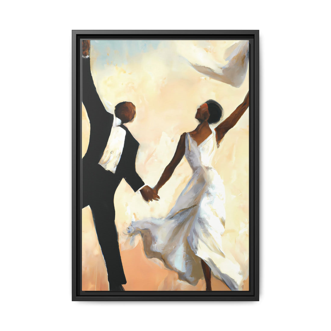 Wedding Day, Vintage Series, Framed Canvas Wall Art