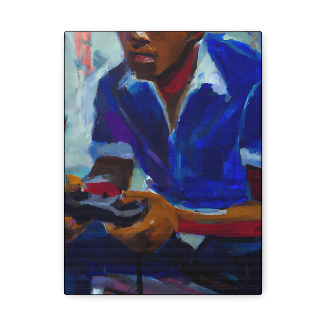 Black Man Gaming, Men Series CANVAS Wall Art