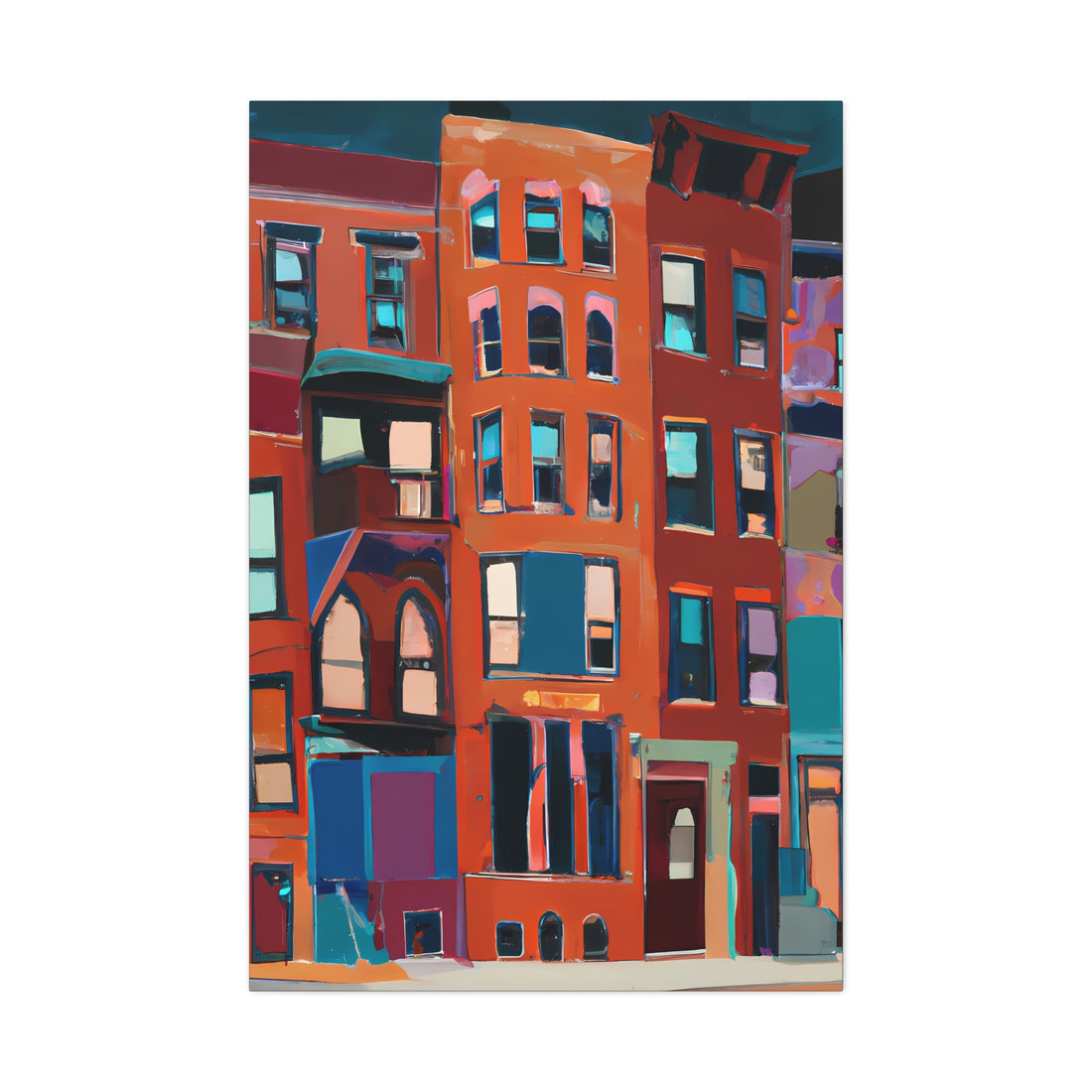 City Life 1, Living Series | Canvas Wall Art