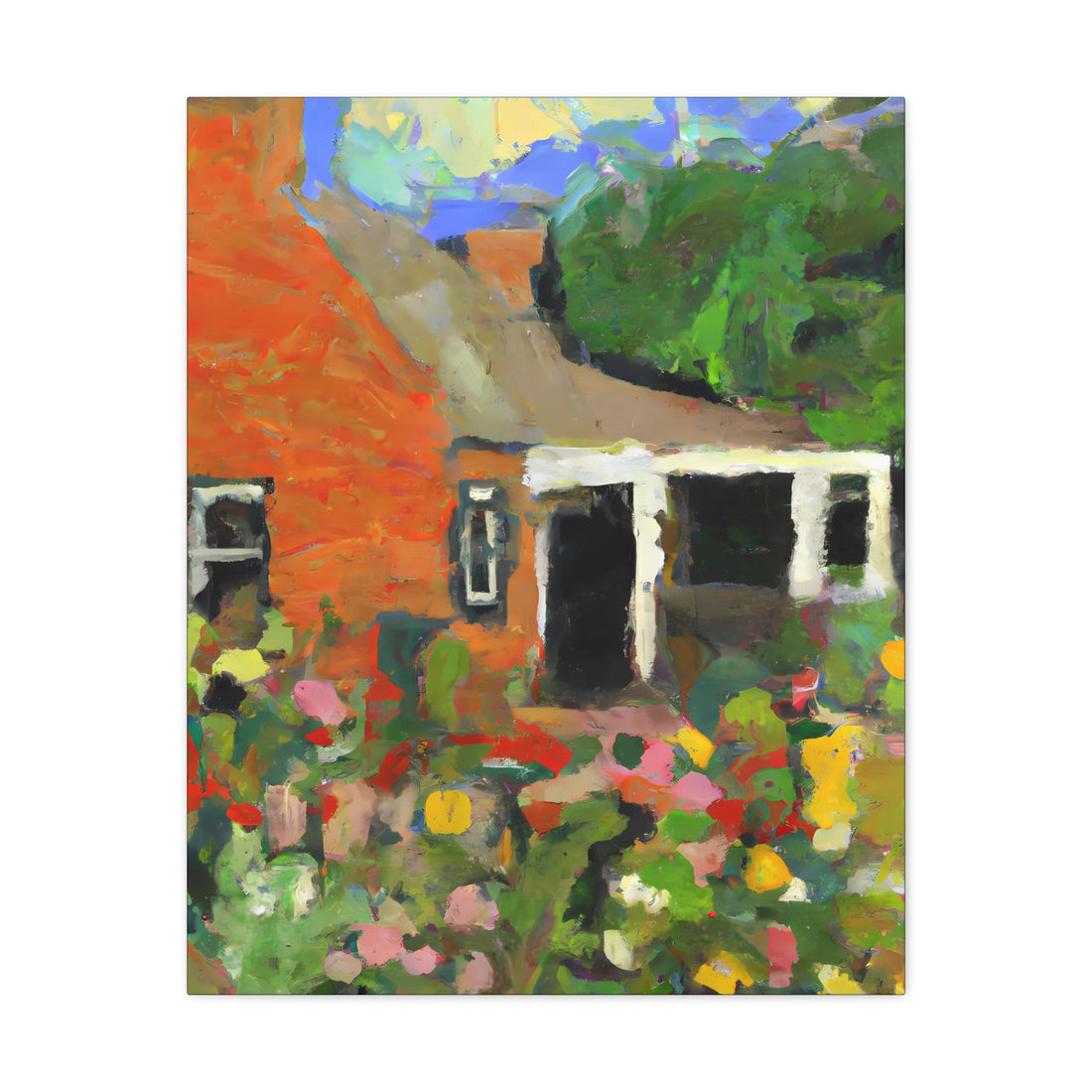 Country Garden Cottage Series, CANVAS wall art