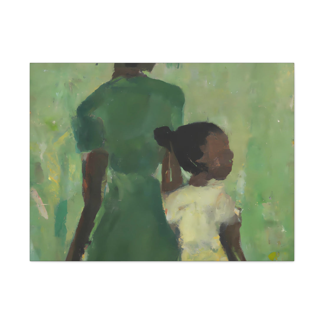 Green Mother, Over the Sofa | Large CANVAS Wall Art