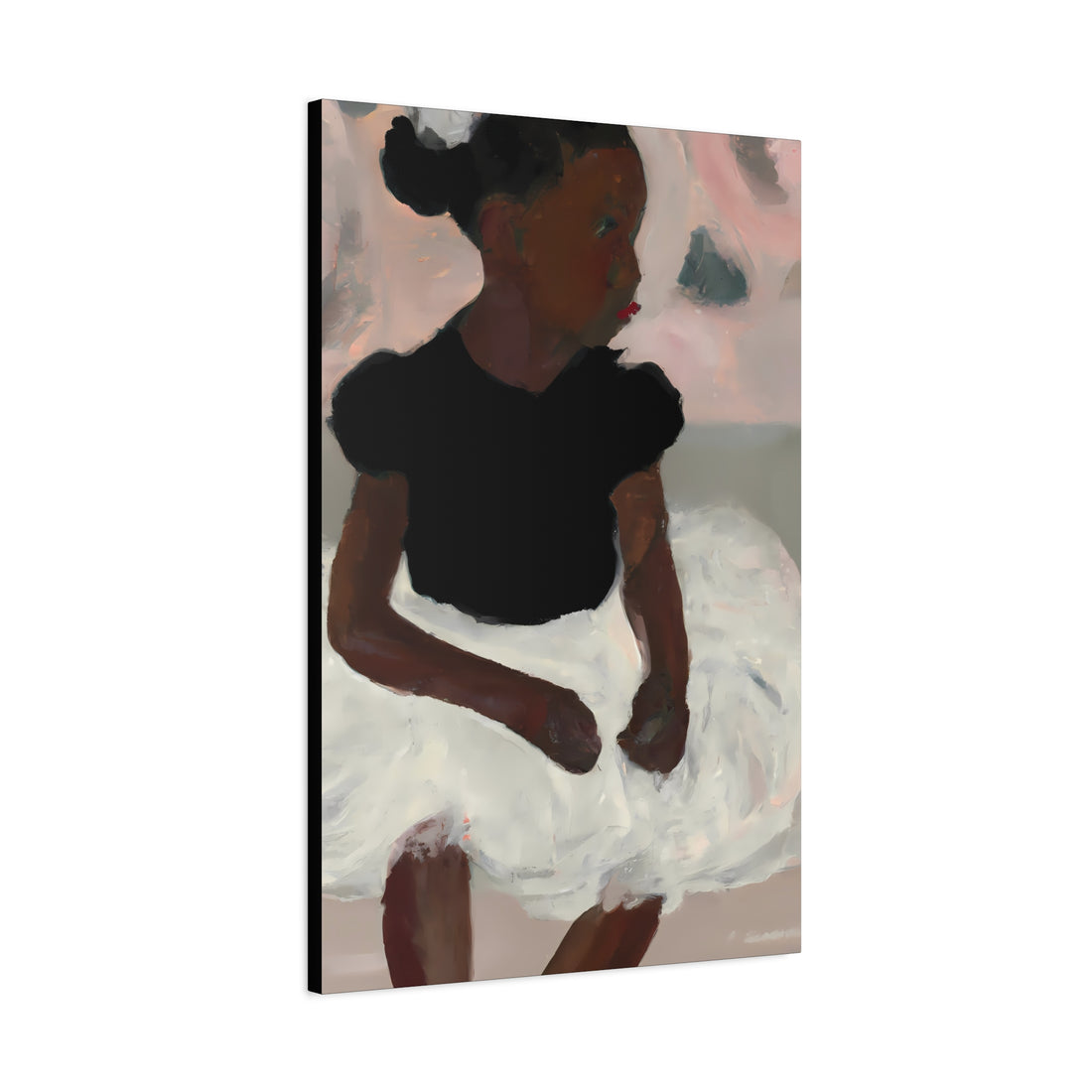 Black Ballerina Canvas Wall Art Daughter Series