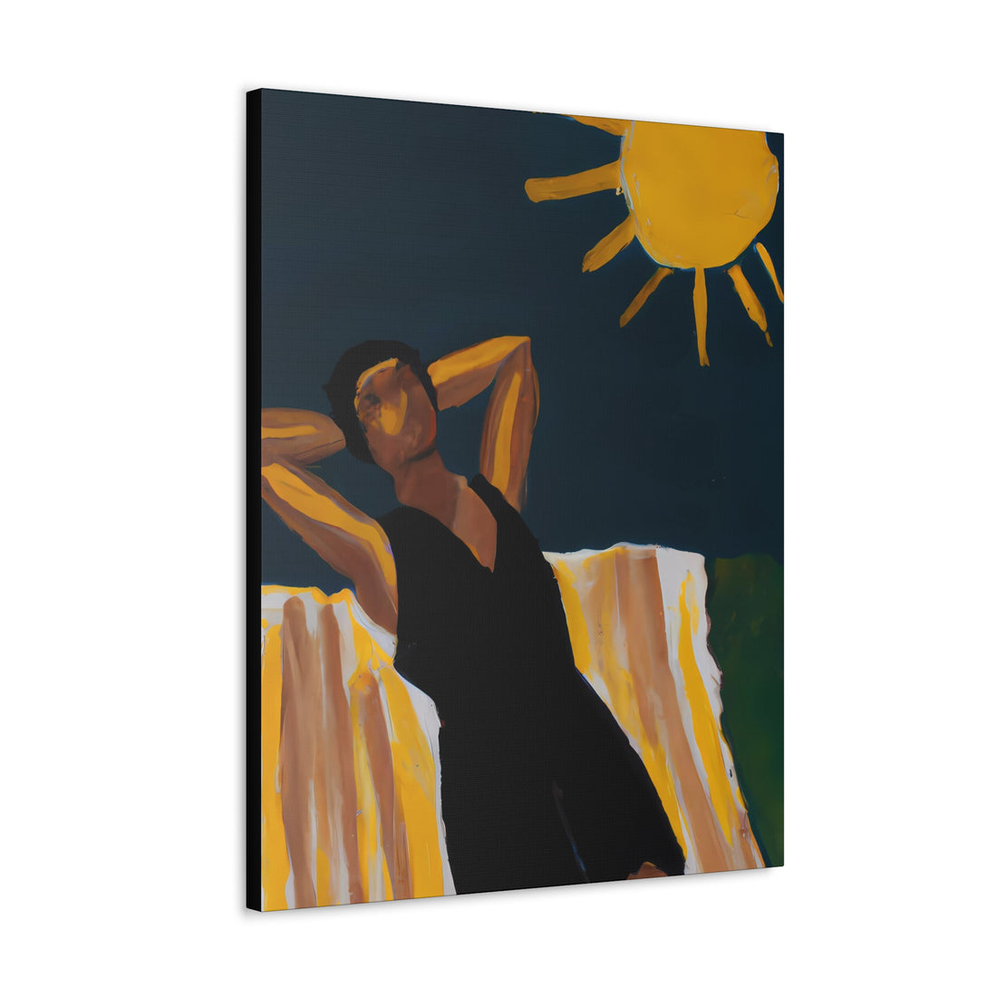 Lady in Black, Lounge Series CANVAS Gallery Wrap