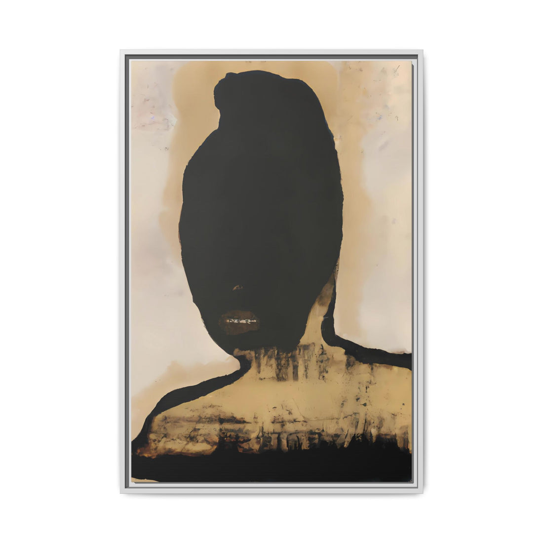 Study in Black, Fluid Series | Framed Canvas Wall Art