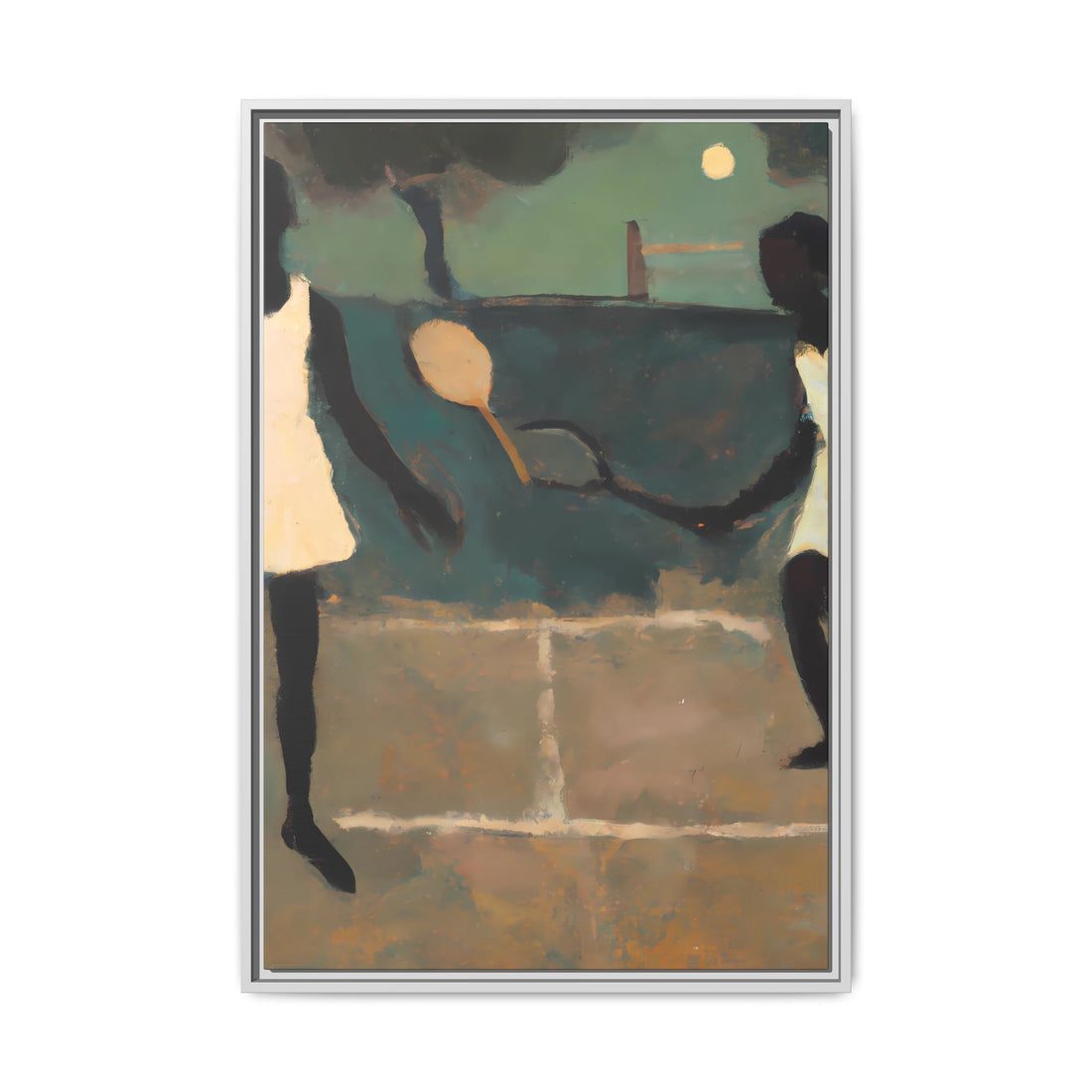 Doubles, Folk Series | Framed Canvas Art