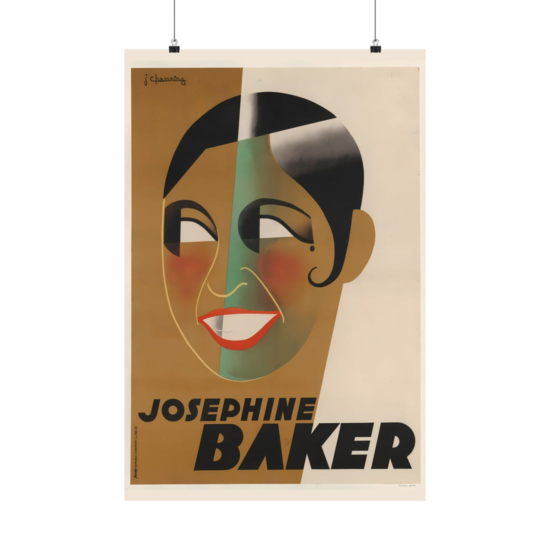 JOSEPHINE BAKER Vintage Poster, Restored Art Print circa 1931