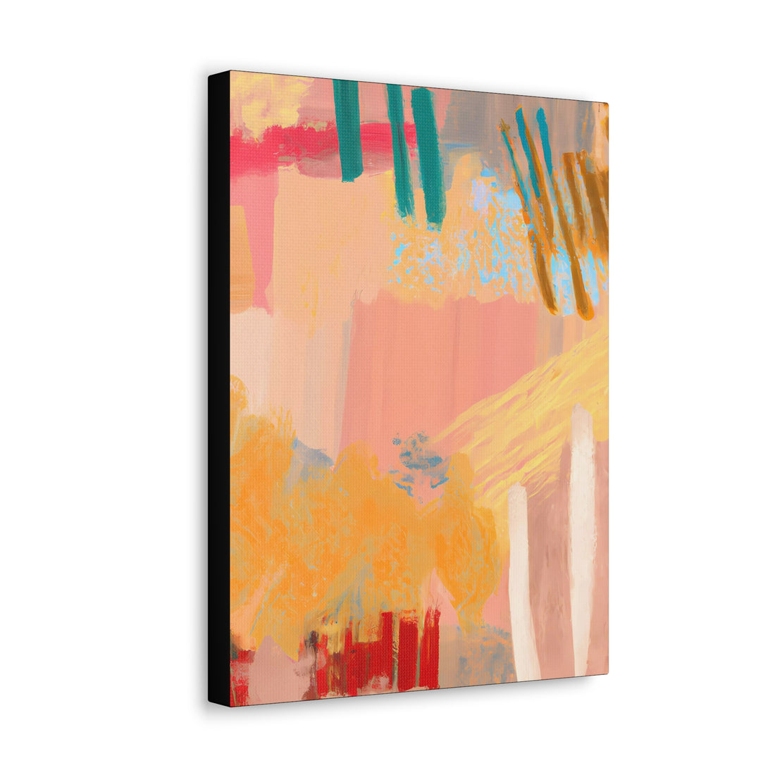 Peach Count, Abstract Series CANVAS Wall Art