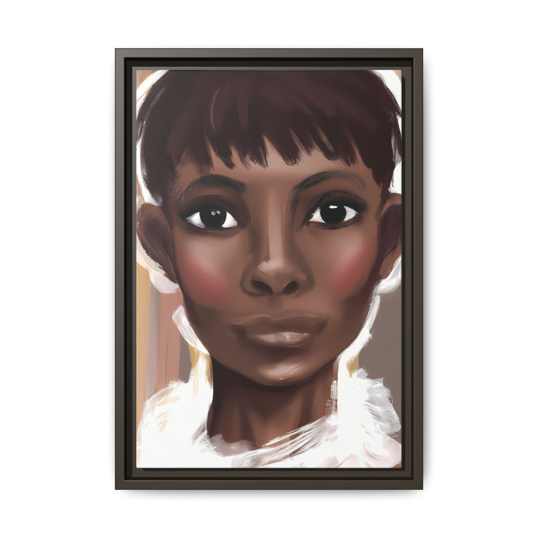 Pixie Diva, Black Beauty Series | Framed Canvas Wall Art