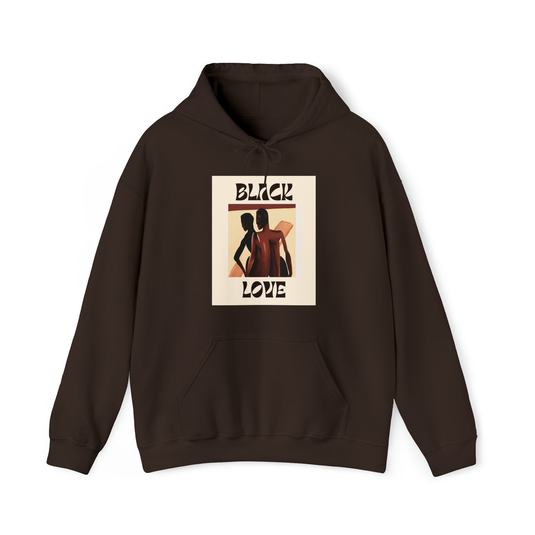 Black Love, Unisex Heavy Hooded Sweatshirt