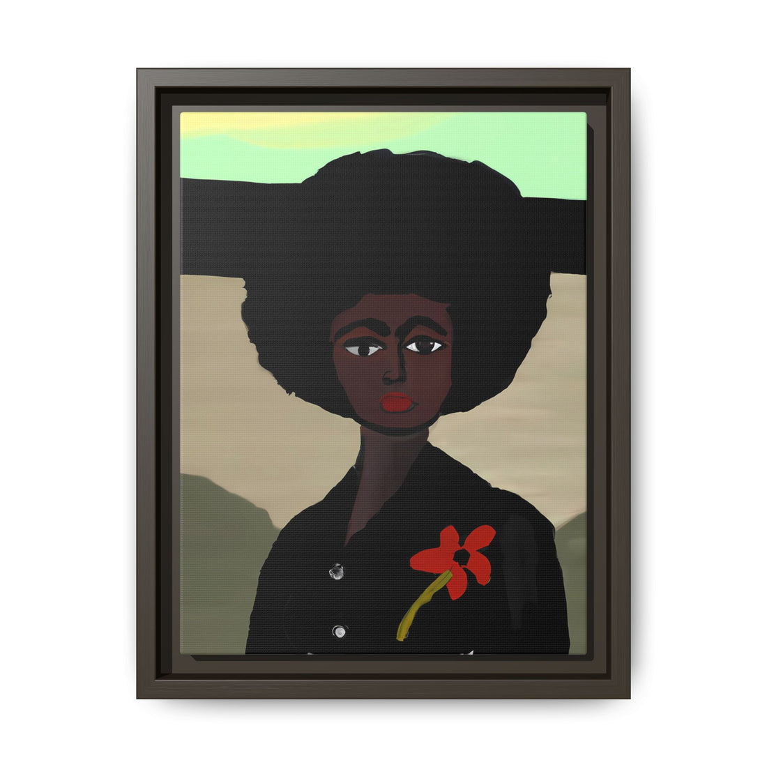 Jo, Folk Series | Framed Canvas Wall Art